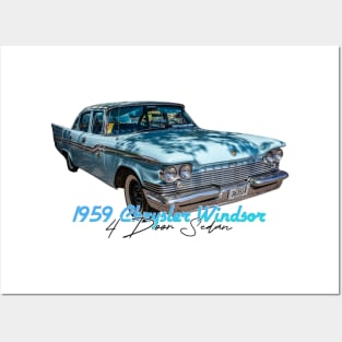 1959 Chrysler Windsor 4 Door Sedan Posters and Art